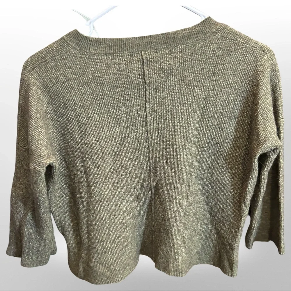 Madewell Olive Green Cropped Sweater – Wool Blend - Small